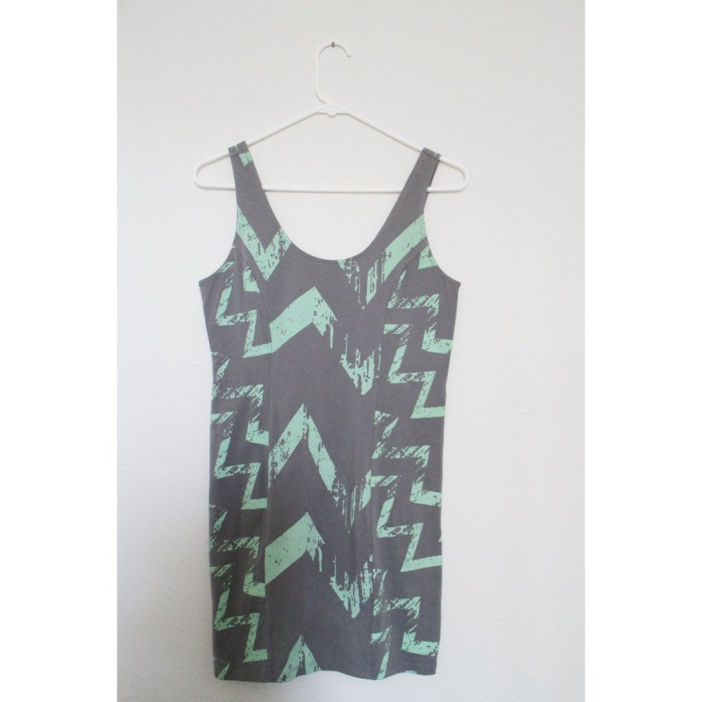 Joe by Joe Boxer Gray Green Cotton Dress Size S